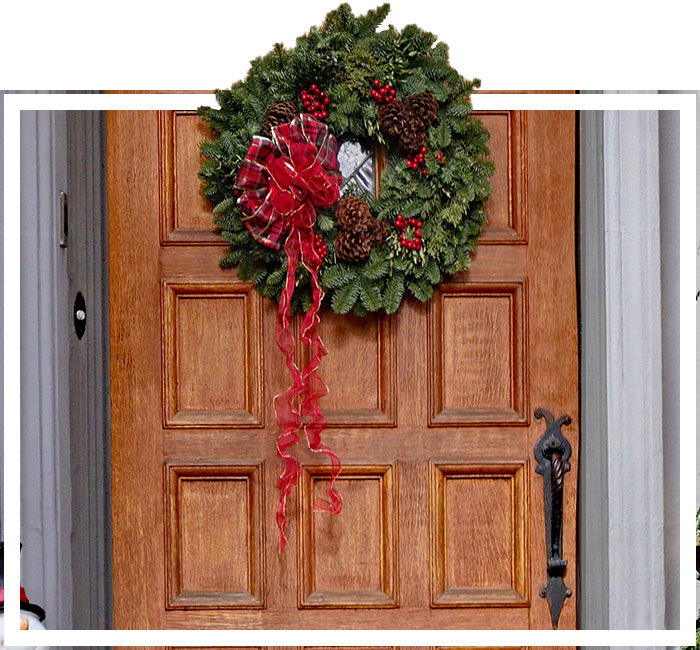 Beautiful, Hand-Made Christmas Wreaths & Greenery